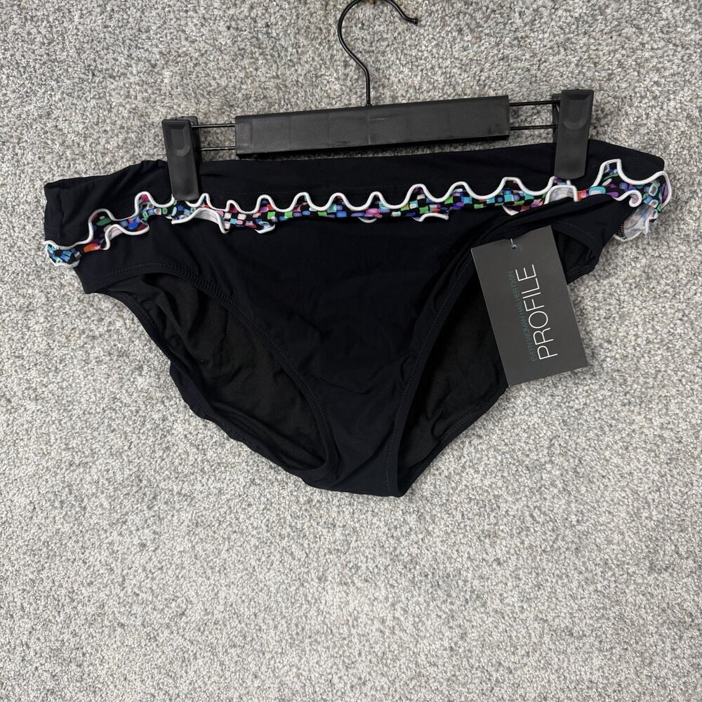 Profile by Gottex Bikini Swim Bottom 14 Preppy Grandmillennial Retro Mid-Mod Y2K